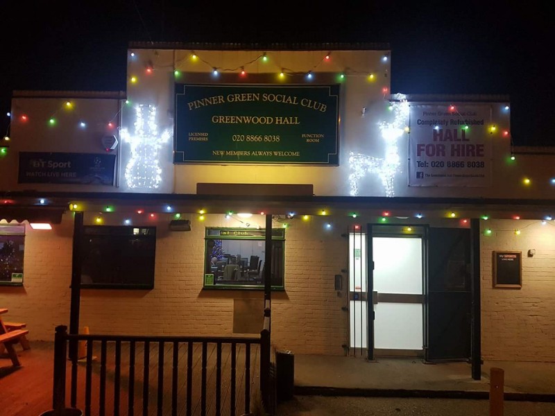 Pinner Green Social Club, Greenwood Hall, Rickmansworth Road, Pinner